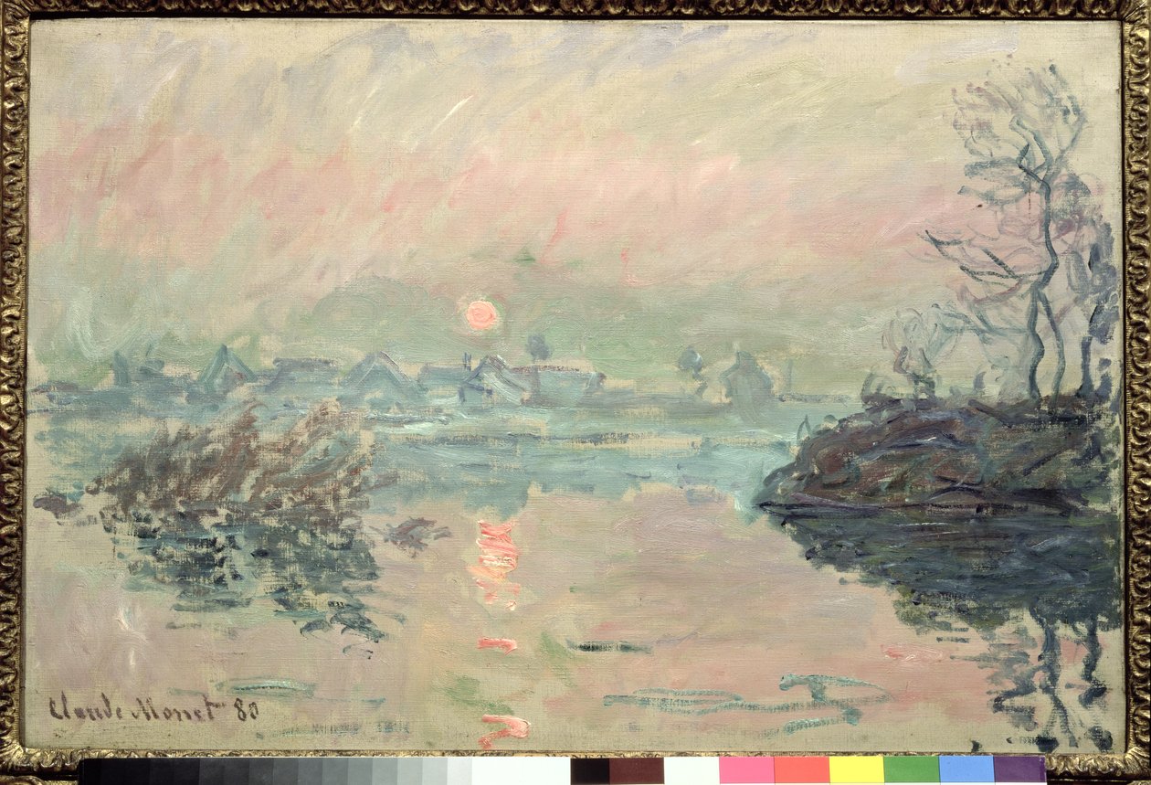 日没、1880 | クロード・モネ